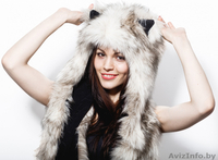 Мягкая, пушистая  зверошапка, волкошапка, шапка с ушками, - Изображение #2, Объявление #1336064