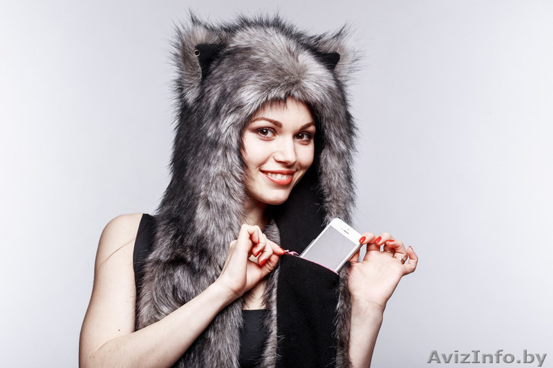 Мягкая, пушистая  зверошапка, волкошапка, шапка с ушками, - Изображение #7, Объявление #1336064