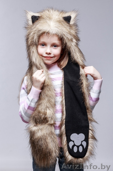 Мягкая, пушистая  зверошапка, волкошапка, шапка с ушками, - Изображение #8, Объявление #1336064