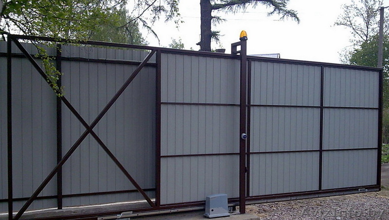 Раздвижные вьездные ворота с любой зашивкой. Рассрочка до 24 мес. - Изображение #1, Объявление #1637191