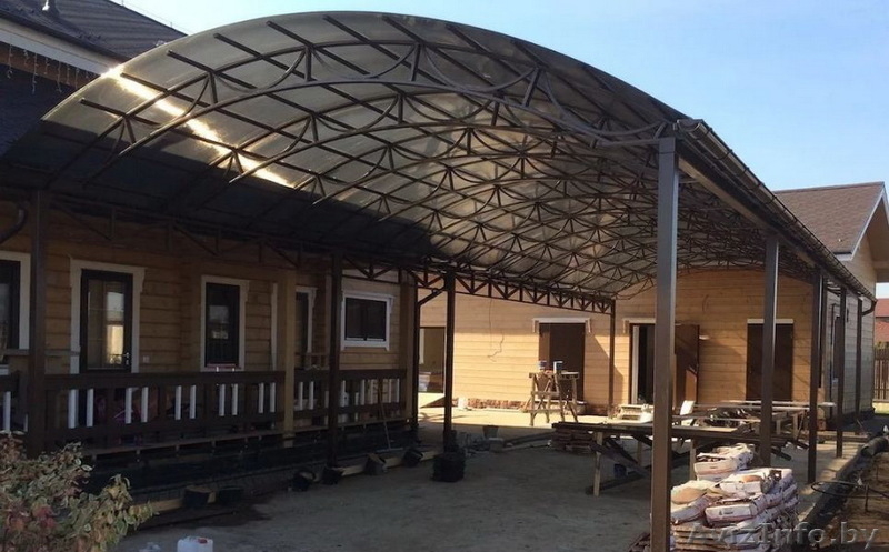 Арочные и односкатные навесы для автомобилей. Рассрочка. - Изображение #2, Объявление #1637192