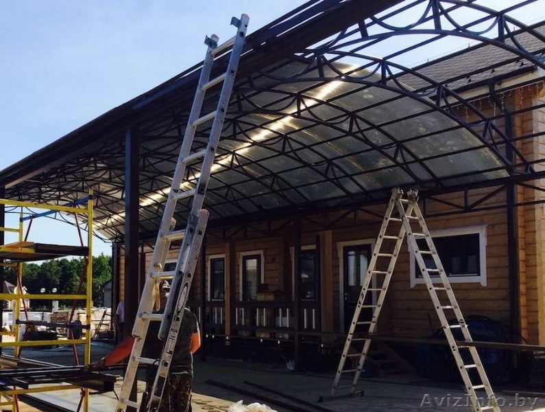 Арочные и односкатные навесы для автомобилей. Рассрочка. - Изображение #3, Объявление #1637192